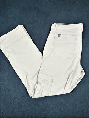 prAna Stretch Zion Pants Khaki Tan Mens 34x32 Hiking Pant